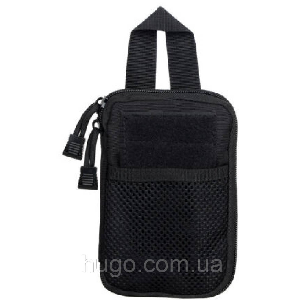 Подсумок-органайзер тактический (17х11х3см) A82, Черный / Универсальная сумка на пояс под аксессуары - фото 4 - id-p1797892630
