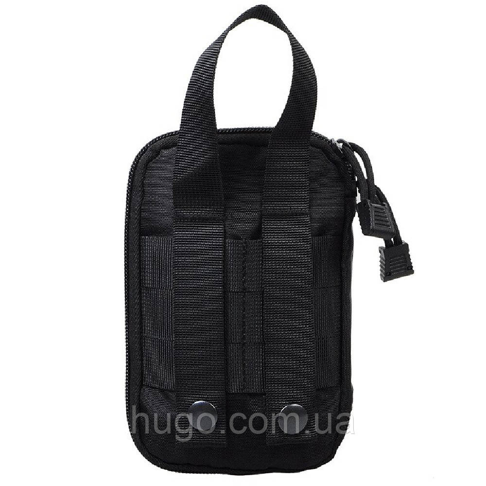 Подсумок-органайзер тактический (17х11х3см) A82, Черный / Универсальная сумка на пояс под аксессуары - фото 6 - id-p1797892630