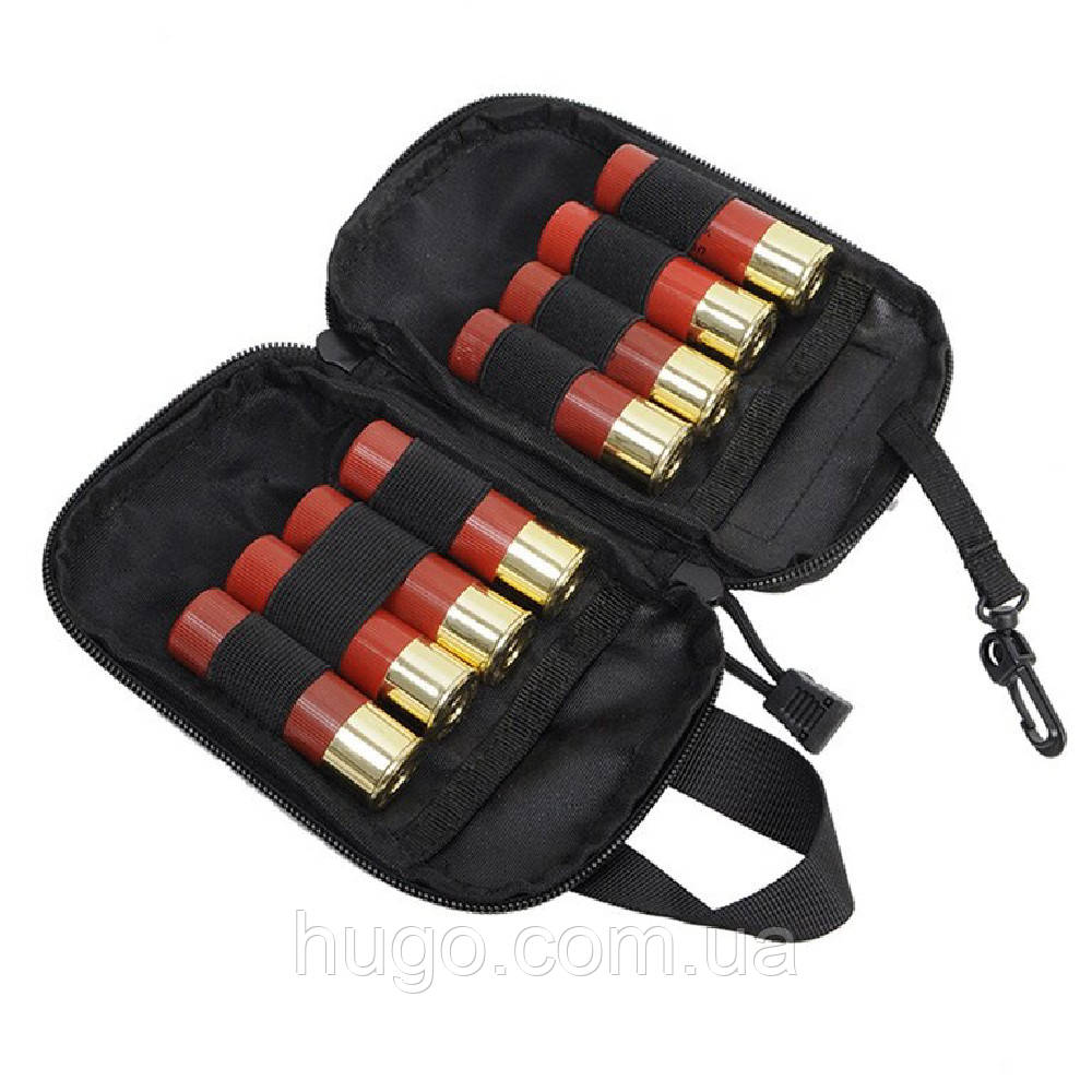 Подсумок-органайзер тактический (17х11х3см) A82, Черный / Универсальная сумка на пояс под аксессуары - фото 7 - id-p1797892630