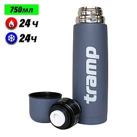 Термос Трамп Tramp Basic 0,75л для походів та подорожей, сірий