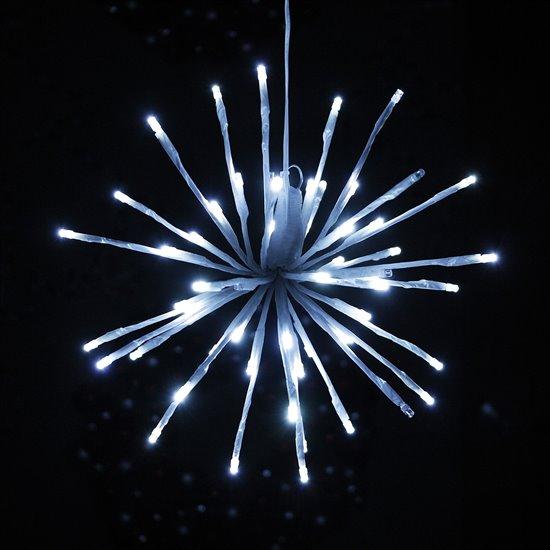 HT Новогодняя гирлянда фейерверк RD-268 110LED 35см, светодиодная гирлянда цвет лампочек - Белый - фото 10 - id-p1797887062