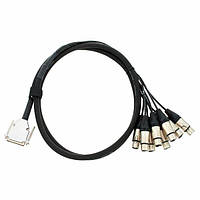 Pro snake SUB-D 25pin-XLRF 2m