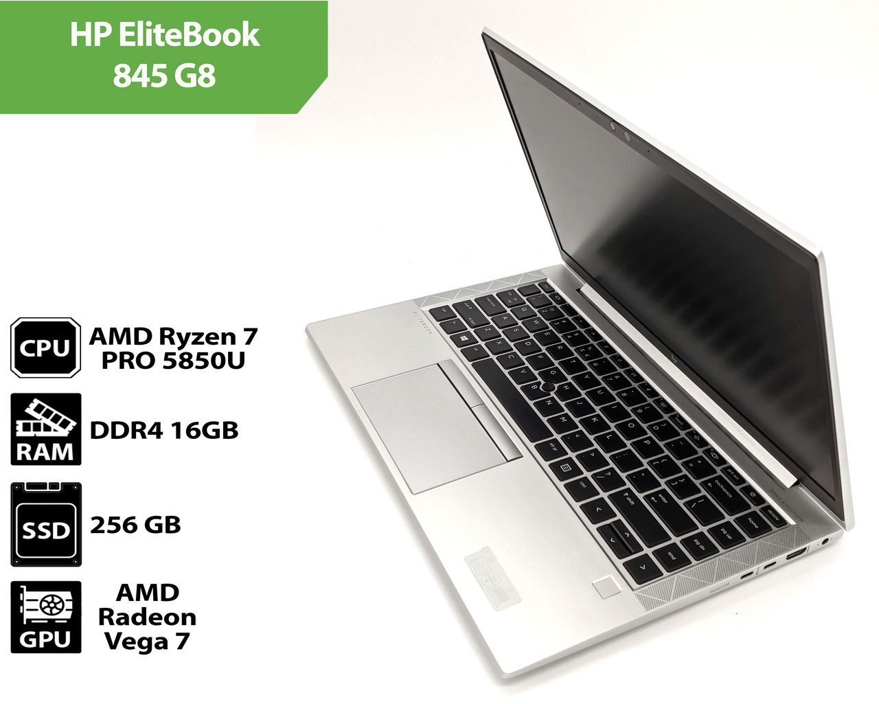 Ноутбук HP EliteBook 845 G8 (14.0" / AMD Ryzen 7 PRO 5850U / 16Gb / SSD 256Gb)