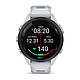 Смарт-годинник Garmin Forerunner 265s з чорним безелем, білим корпусом та біло-неотропік силіконовим ремінцем, фото 3