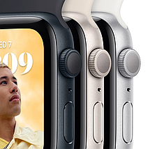 Смарт - годинник Apple Watch SE 2 40mm Silver Aluminum Case with White Sport Band, фото 4
