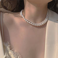Жемчужное ожерелье двойная подвеска "La - Perlé" жемчужины Aushal Jewellery