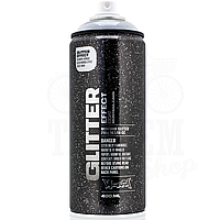 Краска (эмаль) c эффектом блеска Montana Glitter, 400 мл Аэрозоль Glitter Silver