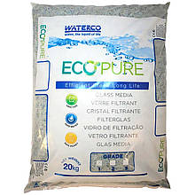 Скляний пісок Waterco EcoPure, фракція 0.5-1 мм, мішок 20 кг