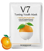 Тканинна вітамінна маска для обличчя BIOAQUA V7 Deep Hydration Апельсин