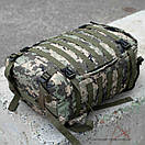 Тактичний військовий піксельний рюкзак із системою M.O.L.L.E для штурмових виходів або пересування містом ВСК, фото 6