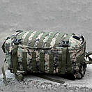 Тактичний військовий піксельний рюкзак із системою M.O.L.L.E для штурмових виходів або пересування містом ВСК, фото 7