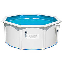 Збірний басейн Bestway Hydrium 56566 (300x120 см) з пісочним фільтром, сходами та тентом