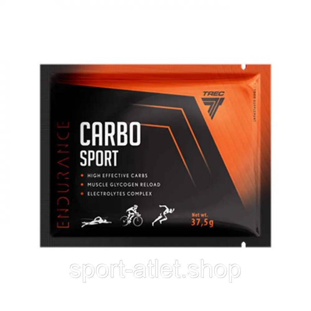 Гейнер Trec Nutrition Carbo Sport, 37.5 грамм Апельсин - фото 1 - id-p1797896522
