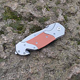 Ніж складний рятувальника, пожежника TRUPER, стропоріз, склобій, померанчевий, фото 5