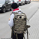 Тактичний військовий піксельний рюкзак із системою M.O.L.L.E для штурмових виходів або пересування містом ВСК, фото 10