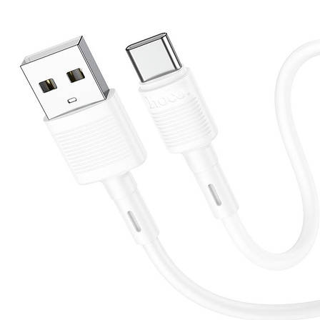 Кабель для зарядки телефона/ смартфона Hoco X83 USB - Type-C 3 А 1 м Білий (6931474770912), фото 1