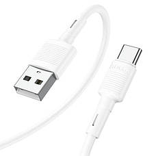 Кабель для зарядки телефона/ смартфона Hoco X83 USB - Type-C 3 А 1 м Білий (6931474770912), фото 3