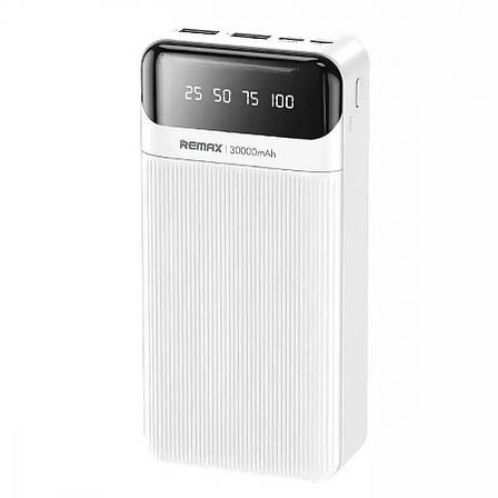 УМБ Power Bank (зовнішній акумулятор) Remax RPP-103 30000 мАг Білий (RPP-103 White), фото 1
