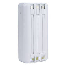 УМБ Power Bank (зовнішній акумулятор) Remax RPP-103 30000 мАг Білий (RPP-103 White), фото 3