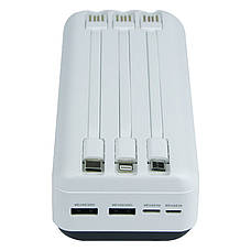 УМБ Power Bank (зовнішній акумулятор) Remax RPP-103 30000 мАг Білий (RPP-103 White), фото 5