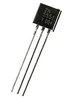 2N5551, Транзистор NPN 160В 0.6А 0.625Вт TO-92