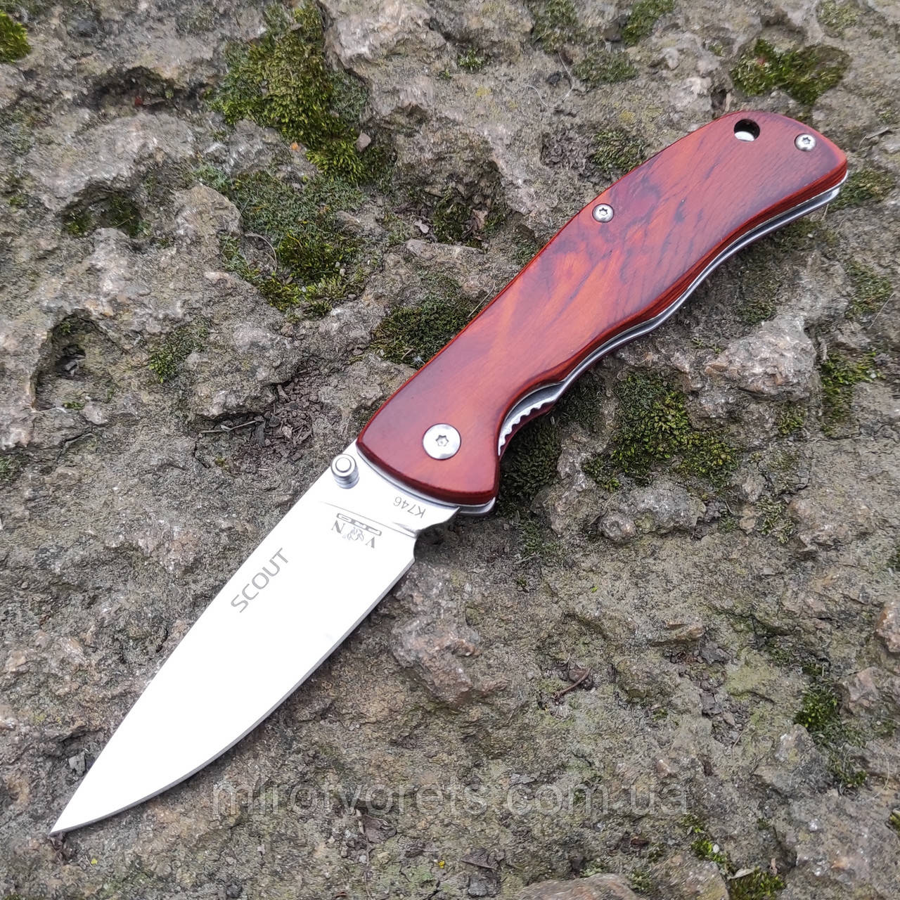 Ніж складний Viking Nordway PRO SCOUT,  AUS8, дерево, V&N K746,