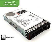 Жорсткий диск для серверів Lenovo 3.5" 16TB 7.2K SAS 16Gb Hot Swap 512e HDD 4XB7A13911