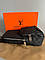 Сумка-слінг чоловіча Louis Vuitton чорна картата з подарунковою коробкою, фото 7