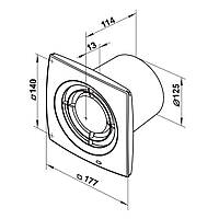 Вытяжной вентилятор Вентс 125 Х1 турбо