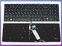 Клавиатура для ACER Aspire V5-531, V5-551, V5-571 ( RU Black без рамки с подсветкой).