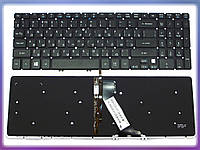 Клавиатура для ACER Aspire M5-581, M5-581G, M5-581T ( RU Black без рамки с подсветкой).