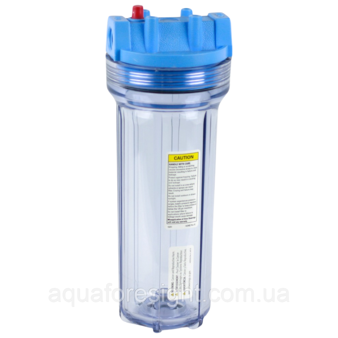 Колба Pentek прозора 1/2" 10 дюймів Slim Line