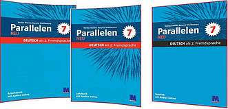 Parallelen Neu 7. Повний комплект книг німецької мови. Підручник+Зошит+Тести. Басай. Методика