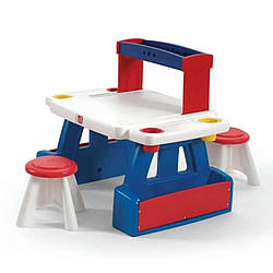 Дитячий стіл для творчості "CREATIVE PROJECTS" STEP 2 829999 з 2 стільцями, World-of-Toys