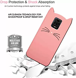 3D Чохол для  Xiaomi Redmi Note 9 Pro/ Note 9S/Note 9 Pro Max  Котик з вушками і вусиками, фото 4