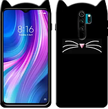 3D Чохол для Xiaomi Redmi Note 8 Pro Котик з вушками і вусиками, фото 2