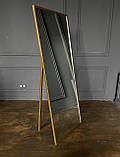 Підлогове дзеркало-мольберт на весь зріст в чорній рамі на ніжці ( Зеркало ростове на підставці ), фото 4