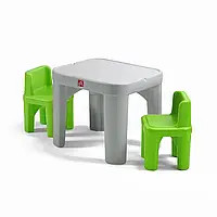 Детский стол и 2 стула STEP 2 854499 "MIGHTY MY SIZE TABLEandCHAIRS", 48х64х64 см/ 50х35х35 см, Lala.in.ua