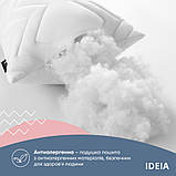 Подушка для тіла сну відпочинку NORDIC COMFORT+ 40х140 см IDEIA антиалергенна довга біла холлофайбер з блискавкою, фото 4
