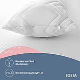 Подушка для тіла сну відпочинку NORDIC COMFORT+ 40х140 см IDEIA антиалергенна довга біла холлофайбер з блискавкою, фото 9