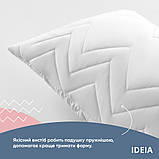 Подушка для тіла сну відпочинку NORDIC COMFORT+ 40х140 см IDEIA антиалергенна довга біла холлофайбер з блискавкою, фото 7
