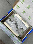 Жіночі кросівки кеди Adidas Forum Low 84 Grey Suede весна-осінь повсякденні замш. Живе фото, фото 3