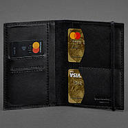 Обкладинка для паспорта зі шкіри 2.0 "Графіт", фото 2