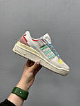 Жіночі кросівки кеди Adidas Forum Low 84 Multicolor весна-осінь повсякденні замш+шкіра. Живе фото, фото 4