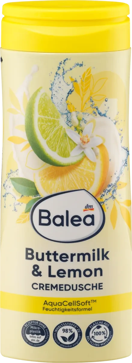 Крем-гель для душу Balea Buttermilk&Lemon, 300 мл.