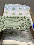 Жіночі кросівки кеди Adidas Forum Low 84 Green Suede весна-осінь повсякденні замш+шкіра. Живе фото, фото 6