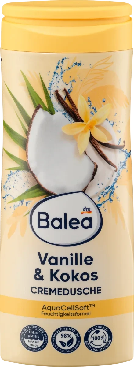 Крем-гель для душу Balea Vanille & Cocos, 300 мл.