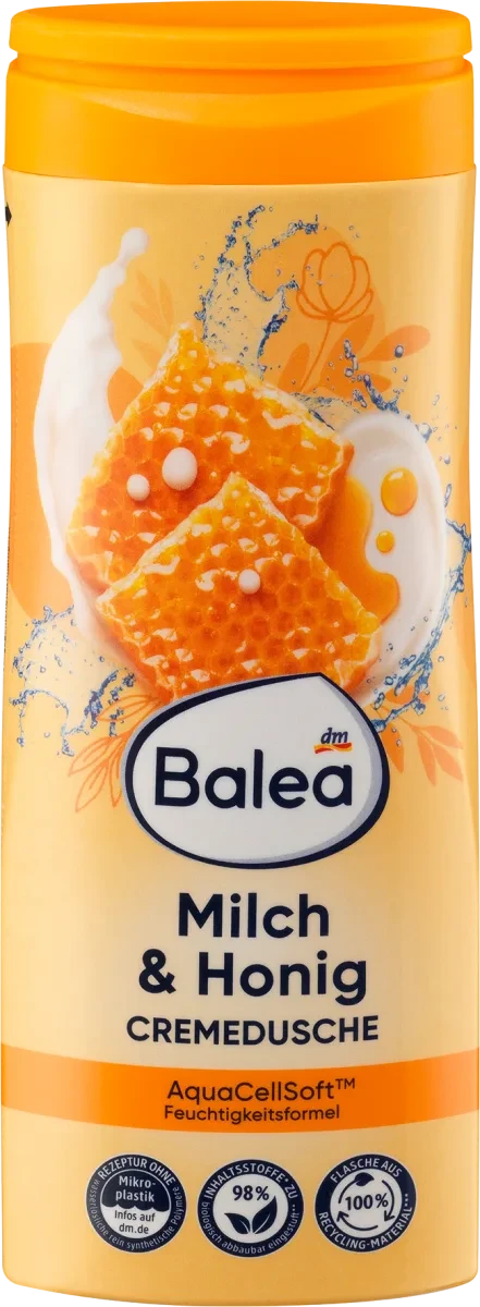 Крем- гель для душу Balea Milch & Honig, 300 мл., фото 1