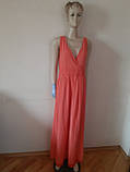 Святкова довга сукня жіноча коралове розмір L, фото 2