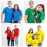 Чоловіча футболка жовта, бавовна 100% щільність 160, футболки дитячі та дорослі жовтого кольору, фото 9